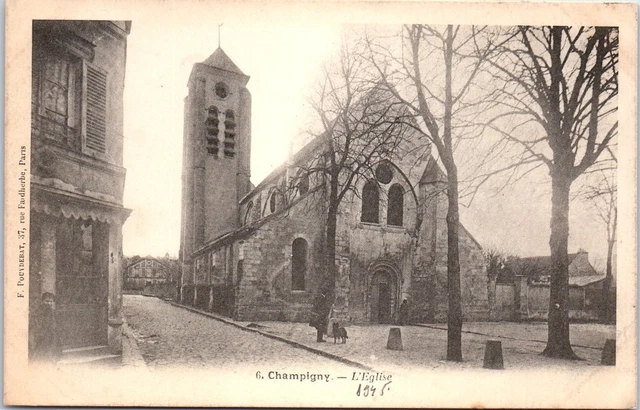 94 CHAMPIGNY - vue de l'eglise.
