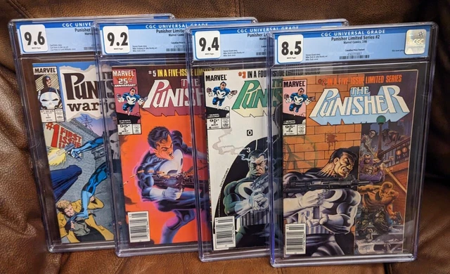 Punisher Limited Series War Journal Canadian Price Variant CPV CGC Marvel Lot 4