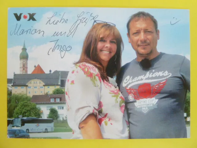 Marion & Ingo (Ab ins Beet), VOX Autogrammkarte