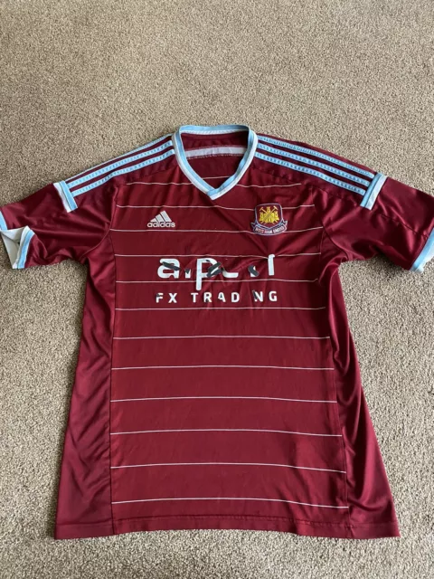 West Ham United  2014/15 Adidas Home Football Shirt Size Medium / Large