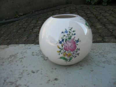 VASE BOULE, vintage EN FAIENCE LUNEVILLE KG modèle REVERBERE EUR 25,00
