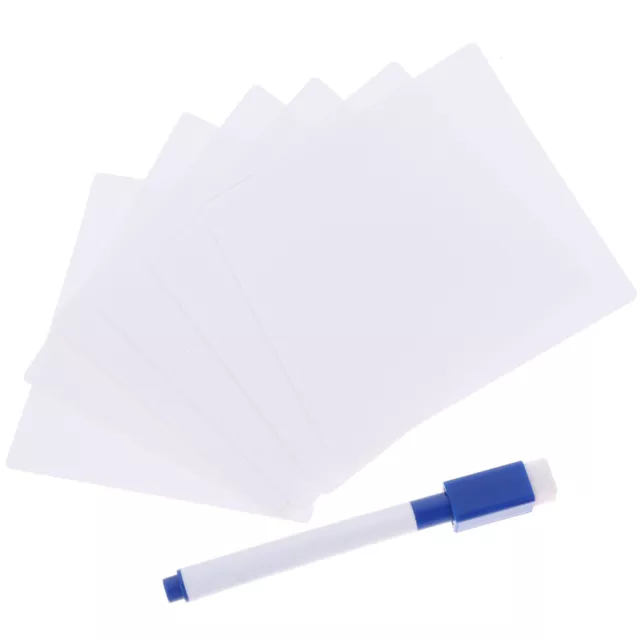 White Board Notes Almohadillas de Memo Pegajosas Reutilizables Borrado en Seco Papel Marcadores Borrables