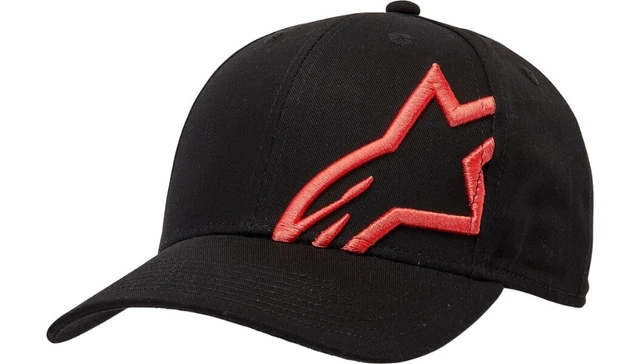Alpinestars Corp Snap 2 Hat (OSFM, Black/Red)