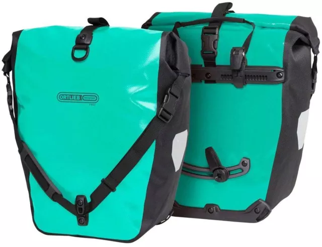 Ortlieb Back-Roller Rear Panniers - Lagoon/Black —AUS STOCK— 20L Bag Teal Bags