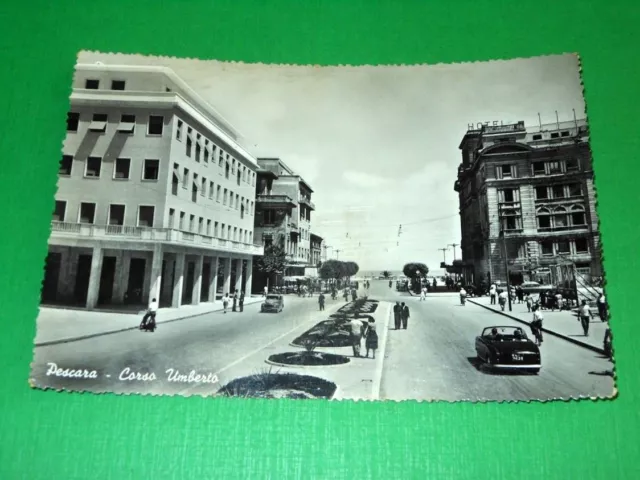 Cartolina Pescara - Corso Umberto 1955 ca
