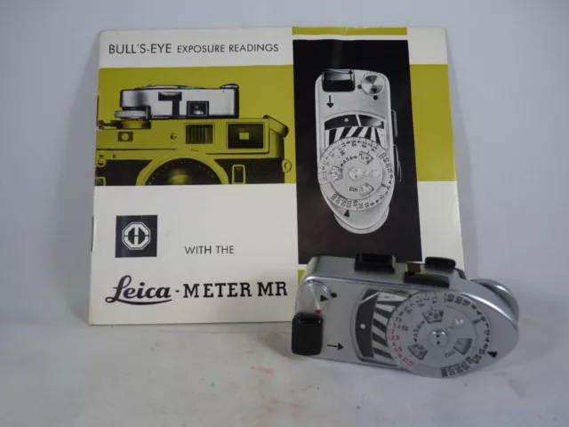 Leica Light Meter MR Original English Instruction Booklet, VGC