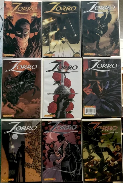 Zorro: Issues 5-13 Dynamite Comics NM-/VF+, One-shots other Zorro