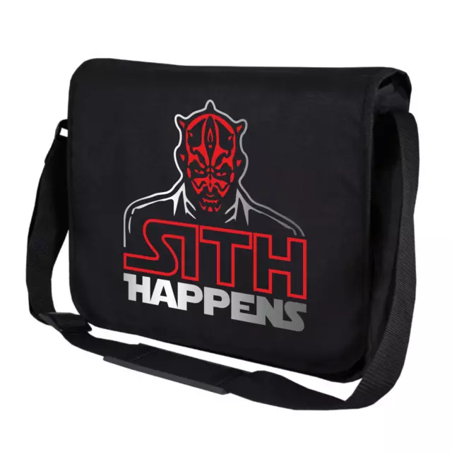 Sith Happens Darth Maul Star Wars Satira Motivo Divertimento Borsa a Tracolla