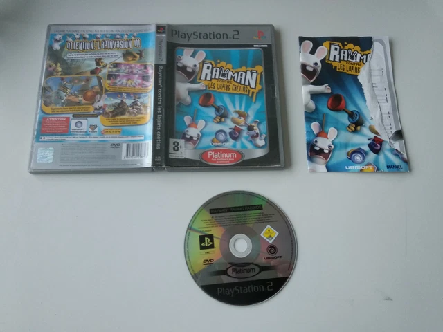 Rayman Contre Les Lapins Crétins - Jeu PS2 D'occasion En Bon état, Avec Notice - Version Française