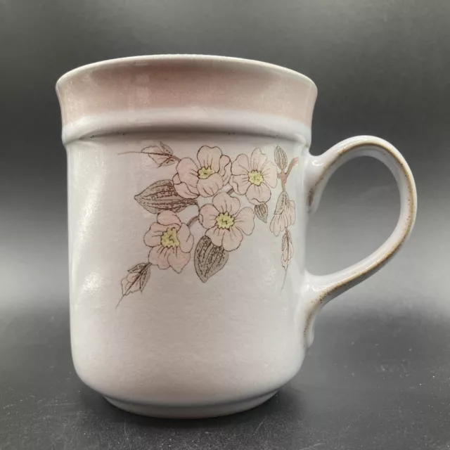 Vintage Denby Normandy Floral Handcrafted Fine Stoneware Mug Made In England