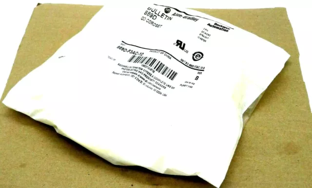 Neu Allen Bradley 889D-F3AC-10 Qd Kabel Set 3 Pin 10 Meter Serie B 889DF3AC10