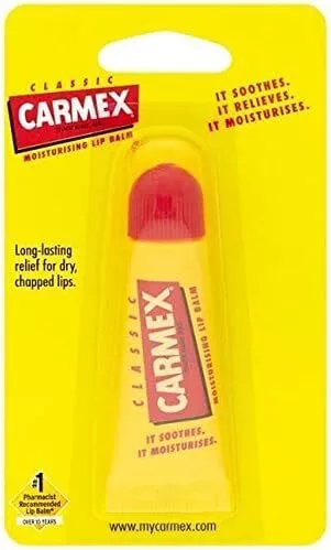 Carmex CLASSIC Moisturising Lip Balm Tube For Dry & Chapped Lips 10g