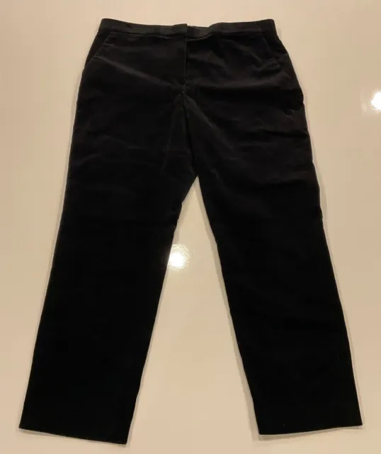 Theory Pants Stretch Velvet 3 black  size 8