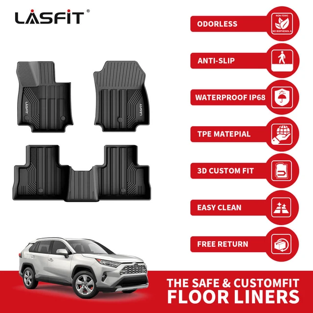 FLOOR MATS FOR Toyota RAV4 20192023 LE XLE Limited Trail TPE Liners