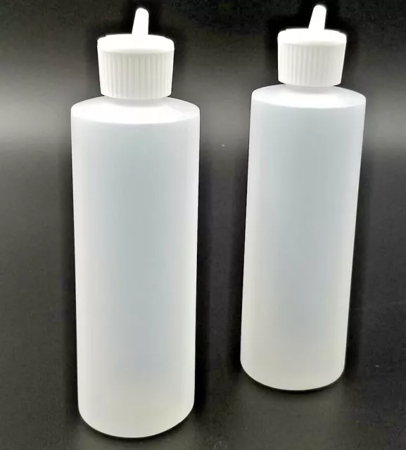 Plastic Cylinder HDPE Bottles with Flip Top Pour Spout**CHOOSE OPTION**