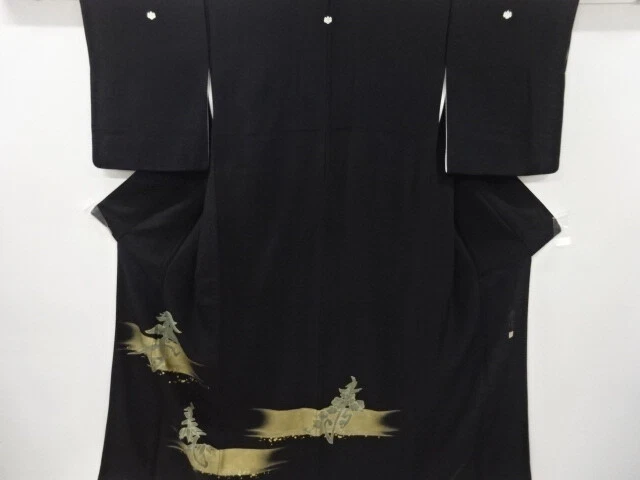 6018320: Japanese Kimono / Vintage Tomesode / Kinsai / Shochikubai / Artists Wor