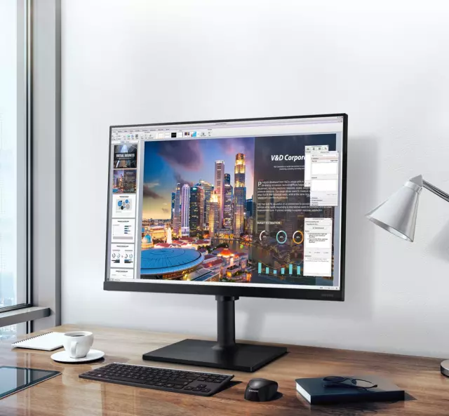 Samsung F24T450FQR T45F Series monitor LED 24" 1920x1080 Full HD 75 Hz IPS 250