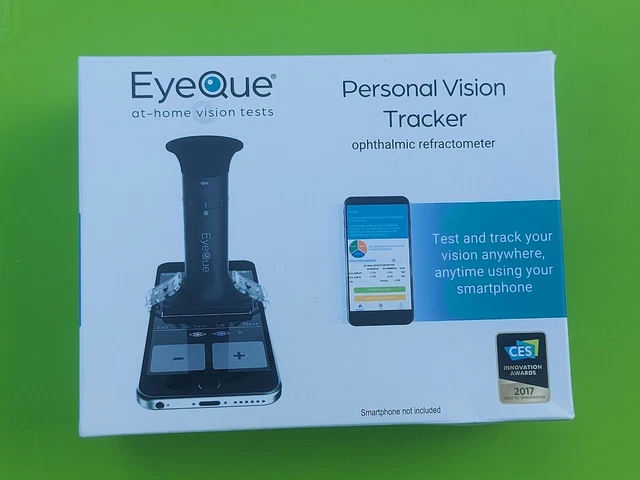 EyeQue PVT Home Vision Test Personal Tracker Smartphone Ophthalmic New Condition