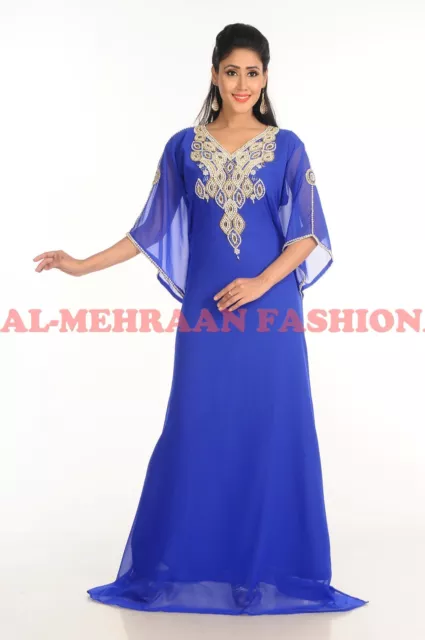 2019 Elegante Farasha Moderno Kaftan de Fiesta Árabe Mujer Vestido 172 2