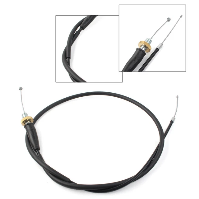 Throttle Cable Fit Honda CR125R CR250R CR500R Black Motorcycle