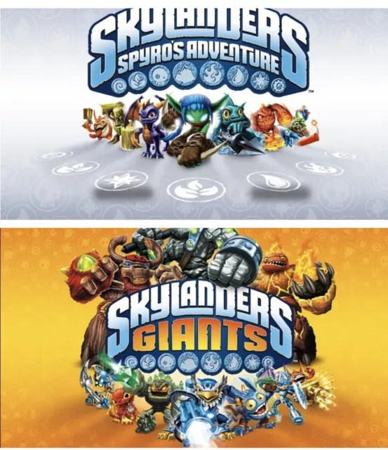 Skylanders Spyros Adventure and Giants Characters Updated March 19th