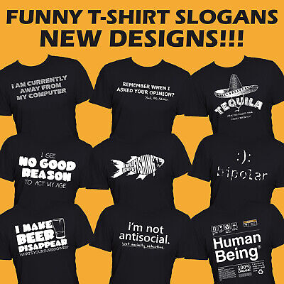 Funny Mens T-Shirt Printed Quality Slogan Tees Novelty Joke Tee Shirt Gift
