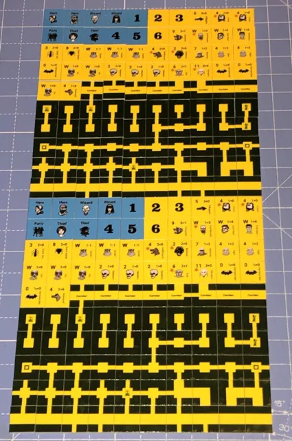 DEATHMAZE, FANTASY, COMPLETE game, Solo, SPI, Hero adventures, 200 ...