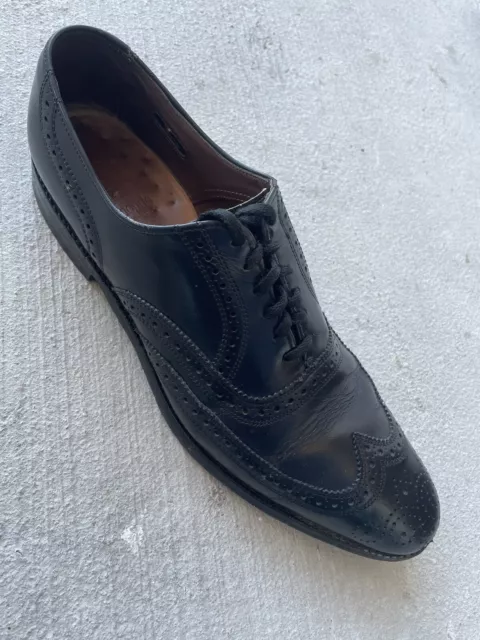 ALLEN EDMONDS LLOYD Black Size 12 AAA Men Wingitp Dress Shoes Oxford ...