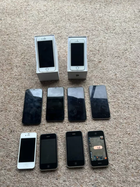 Apple iPhone job lot For Spares Not Working See Description