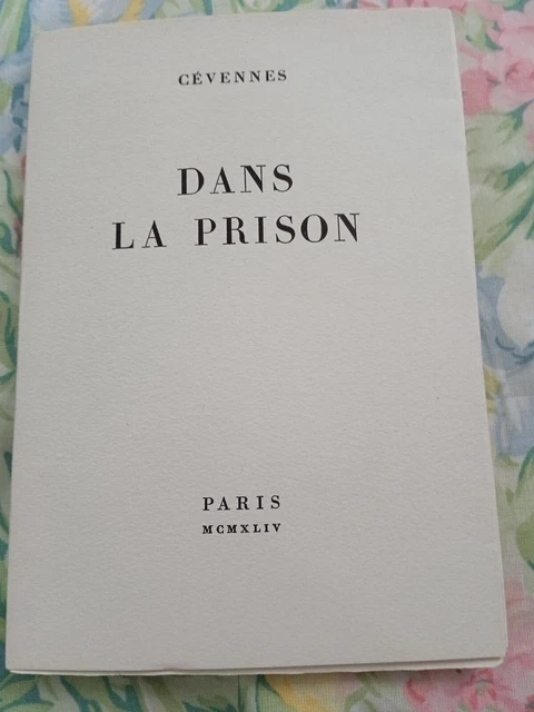 Editions De Minuit Cevennes Dans La Prison Exemplaire Non Coupe (Etag 2 )