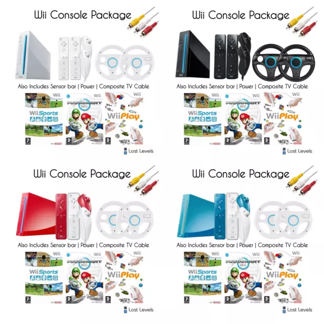 Nintendo Wii Konsolenpaket | Mario Kart | 2 Bedienelemente | Board auch lieferbar 2