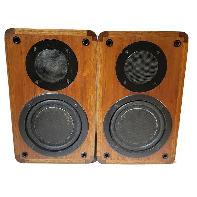 Pair Vintage Phase Tech PC-60 Coherent Speakers Bookshelf Studio PARTS & REPAIR