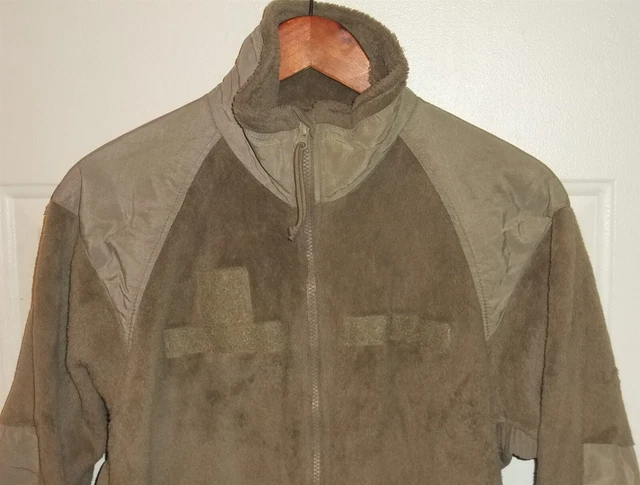 US Army USAF ECWCS Level 3 Multicam Coyote Brown Fleece Jacket Small Regular S/R 3