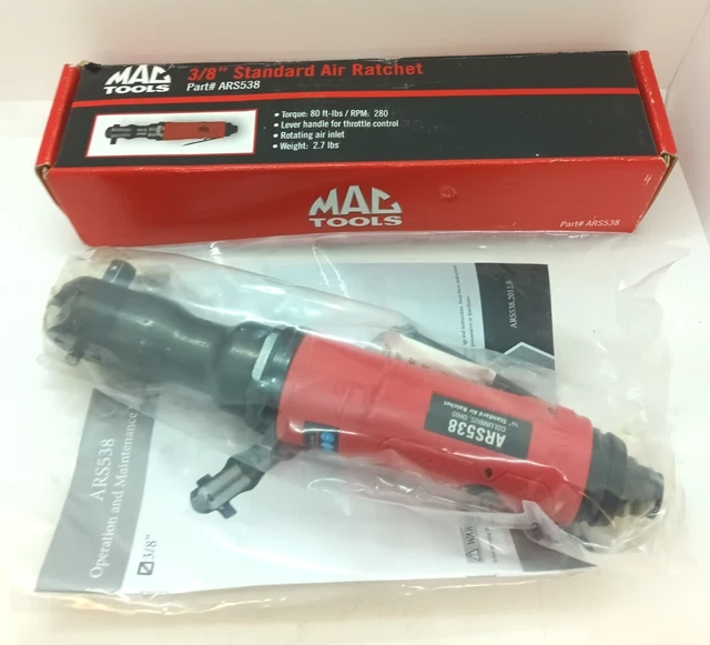 Mac Tools (ARS538) 3/8" Standard Air Ratchet (280 RPM) - NEW