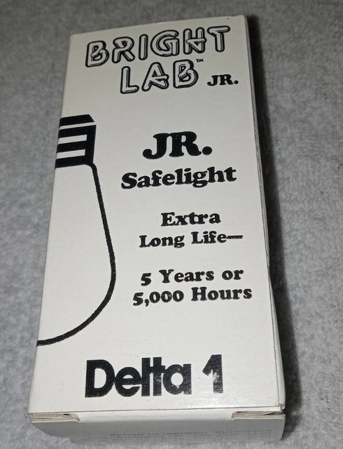 NUEVA bombilla de seguridad Delta roja brillante Jr. vintage