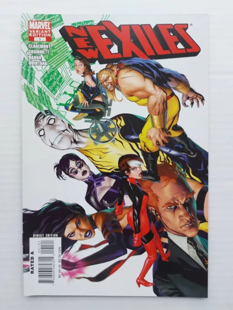 NEW EXILES #1 Variant Cover. Claremont Rogue Psyclocke Marvel Comics 2008