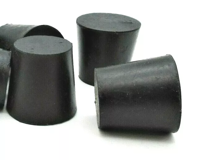 #5 Solid Rubber Stoppers  Lab Tapered Plug Cork  Fits 1" ID  Various Pack Sizes