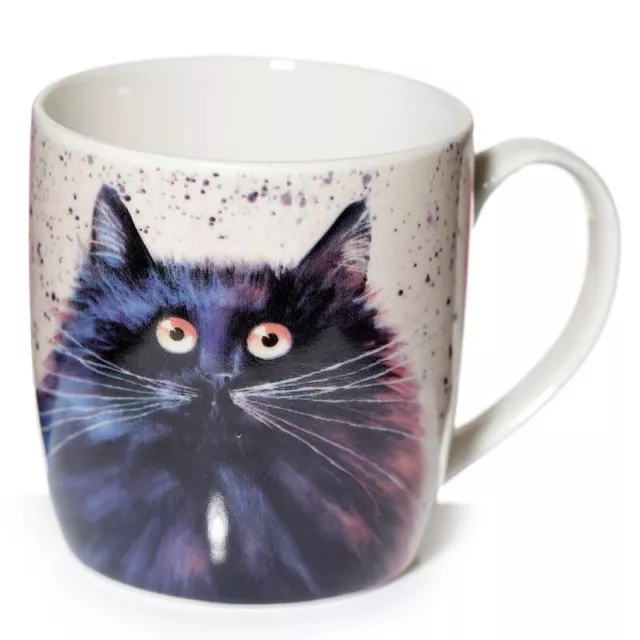 Kim Haskins Black Cat Porcelain Mug Tea Coffee Cup Gift Boxed