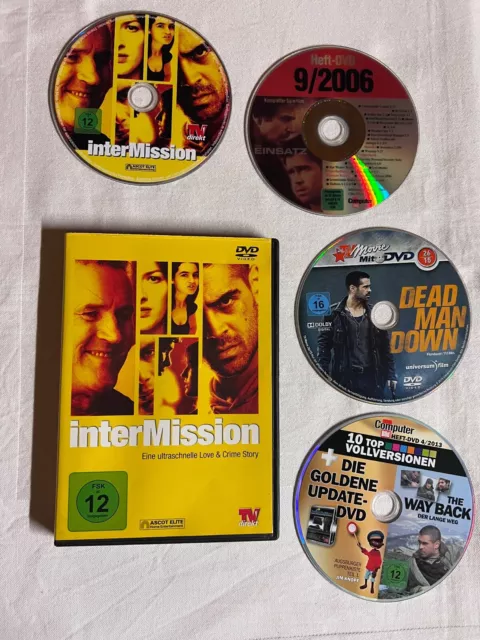 4 DVDs mit Colin Farrell | The Way Back, InterMission, Der Einsatz, ua | DVD 272