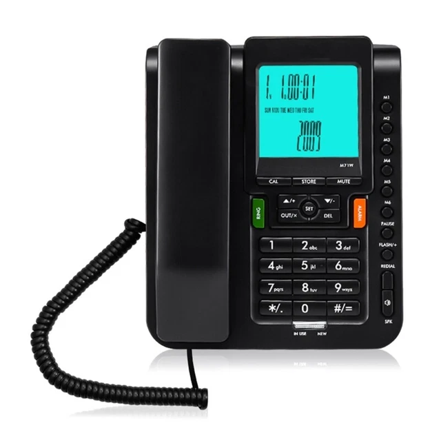 M71W Fixed Telephone with Real Date Week Time Display for Hotel and Hospital