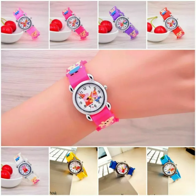 Peppa Pig Children's Cartoon Party Wrist Watch for Girl Kids Boy Birthday Gift