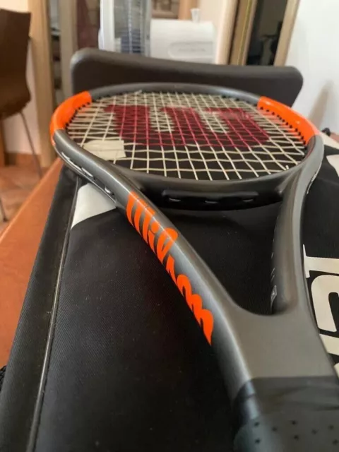 racchetta tennis wilson burn 100 V2, 267 g, manico 2