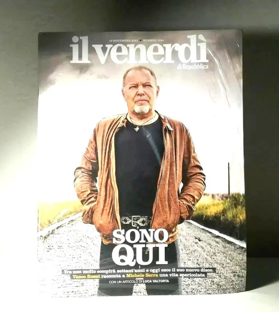 Rivista Il Venerdì Vasco Rossi Sono Qui Nuovo Album Uscita da collezione