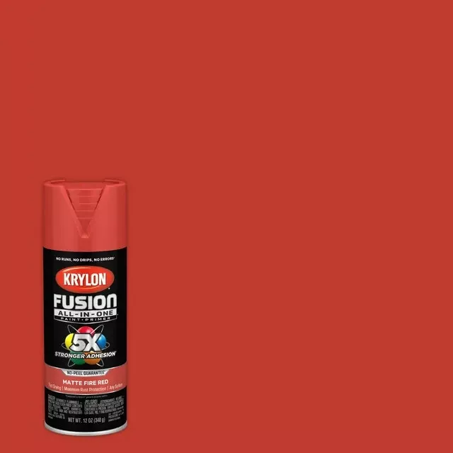Krylon Fusion All-In-One Spray Paint, Matte, Black, 12 oz.