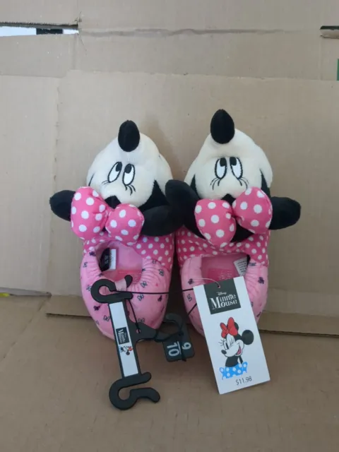 Minnie Mouse Slippers Toddler pink, disney 9-10 sz Shoes, Kids , Children Shoes