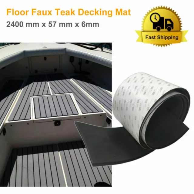 EVA Carpet Marine Pad Foam Flooring Faux Teak Decking MatCaravan RV Yacht Boat