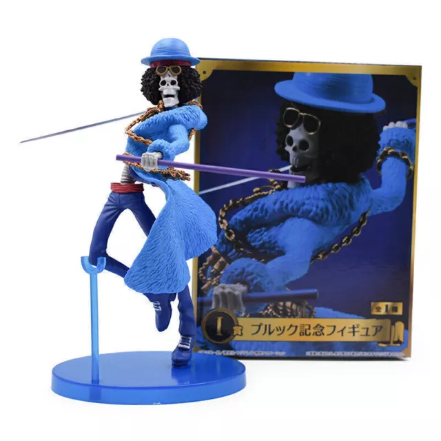 Anime One Piece Brook PVC Action Figur Figuren Modell Doll Spielzeug Geschenke~