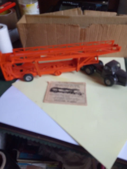 NOREV ANCIEN BERLIET tbo avec remorque porte voiture 1/43 £47.17