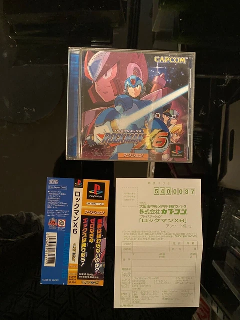 Rockman X6 Megaman  Complete set Import Japan PS1 Japanese ver. CIB
