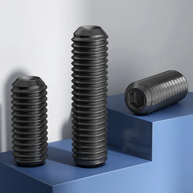 M1.6-M8 Grub Set Screws Cup Point Hexagon Socket DIN 916 12.9 Steel Heavy Duty